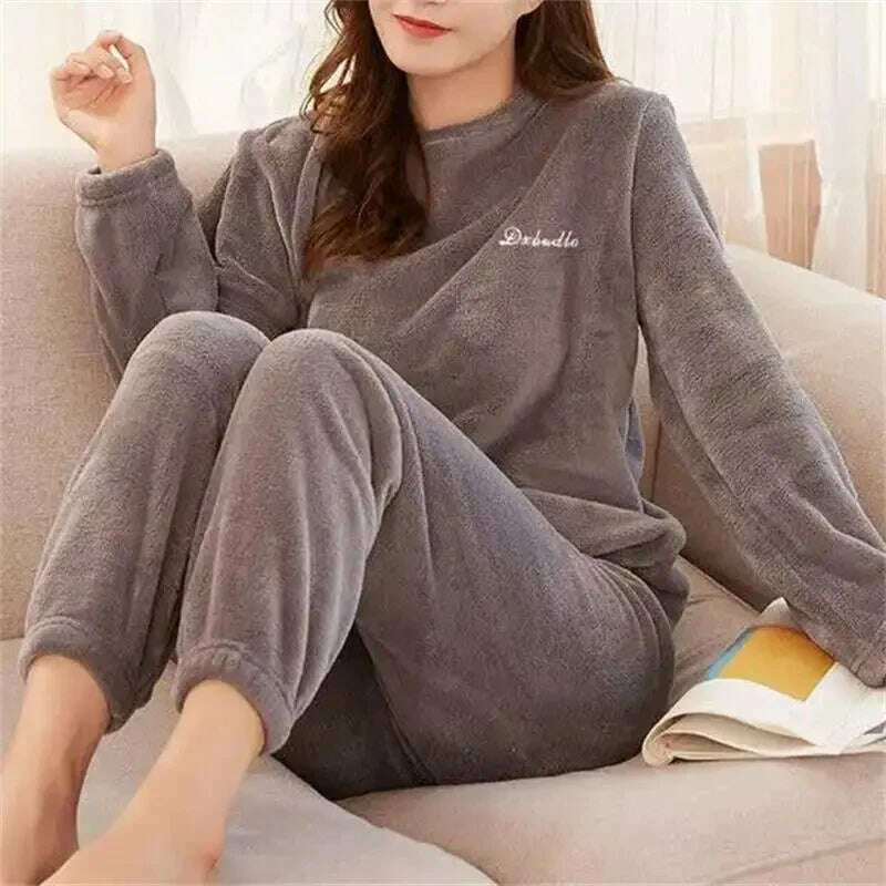 KIMLUD, Winter Hoodies Sweatshirt Women Men Pullover Fleece Giant TV Oversized Blanket with Long Flannel Sleeves, B0092-grey / One Size, KIMLUD APPAREL - Womens Clothes