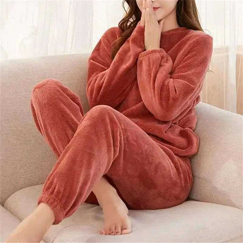 KIMLUD, Winter Hoodies Sweatshirt Women Men Pullover Fleece Giant TV Oversized Blanket with Long Flannel Sleeves, B0092-red / One Size, KIMLUD APPAREL - Womens Clothes