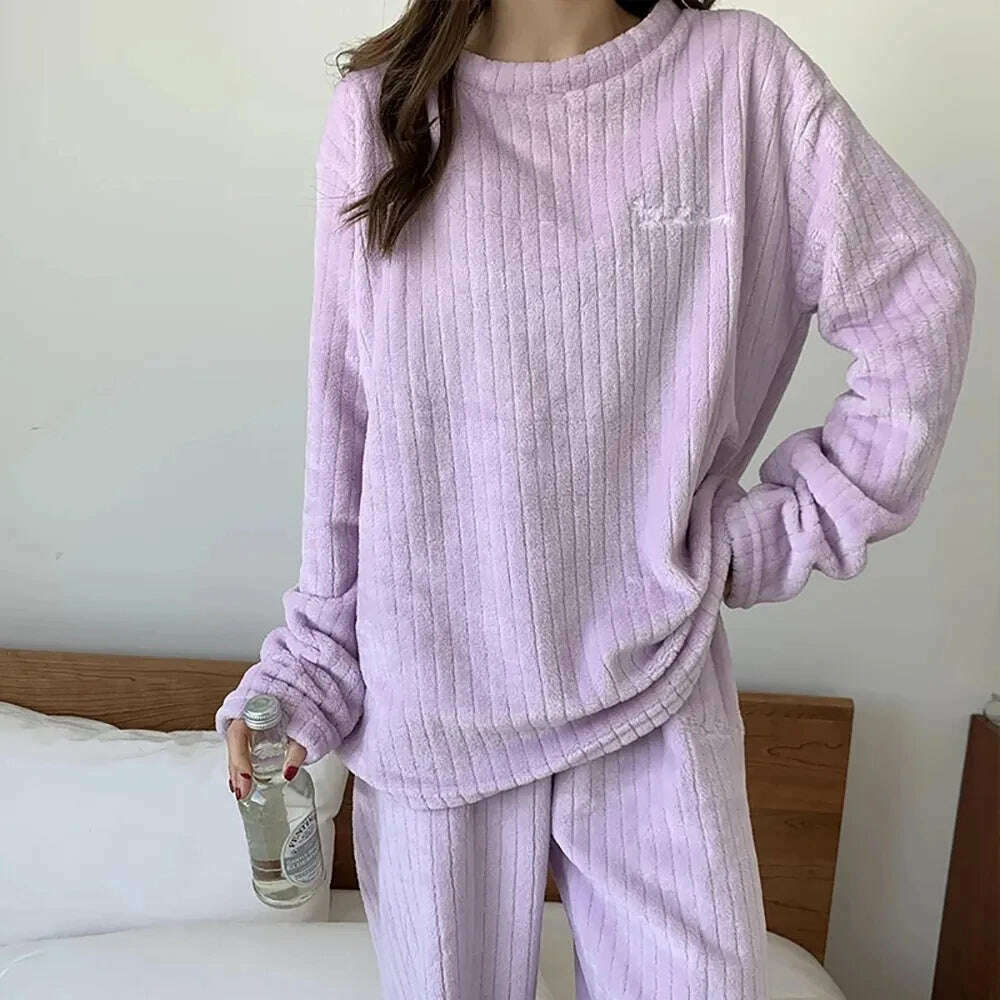 KIMLUD, Winter Hoodies Sweatshirt Women Men Pullover Fleece Giant TV Oversized Blanket with Long Flannel Sleeves, B0859-purple / One Size, KIMLUD APPAREL - Womens Clothes