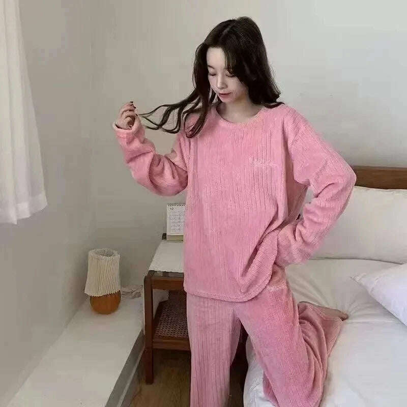 KIMLUD, Winter Hoodies Sweatshirt Women Men Pullover Fleece Giant TV Oversized Blanket with Long Flannel Sleeves, B0859-rose / One Size, KIMLUD APPAREL - Womens Clothes