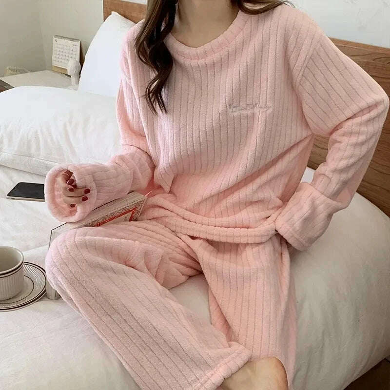 KIMLUD, Winter Hoodies Sweatshirt Women Men Pullover Fleece Giant TV Oversized Blanket with Long Flannel Sleeves, B0859-pink / One Size, KIMLUD APPAREL - Womens Clothes