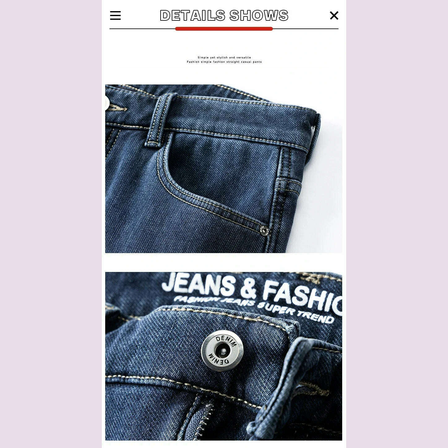 KIMLUD, Winter Korean Fashion Brushed Jeans for Men's Thickened Warm Elastic Slim Comfortable Straight Fleece Denim Trousers, KIMLUD Womens Clothes