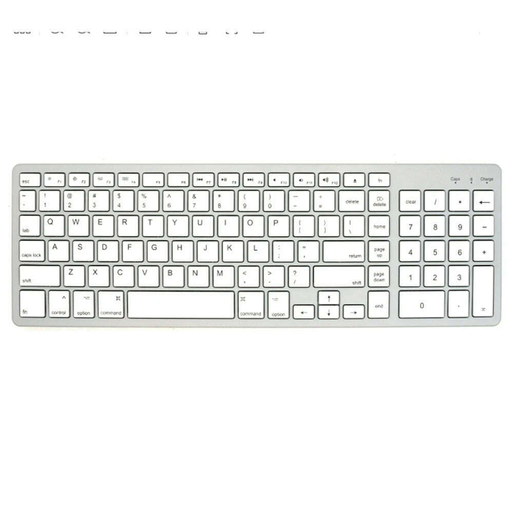KIMLUD, Wireless Keyboard Bluetooth 5.0 2.4G Mini Multimedia 102 Keycaps bluetooth For Laptop PC TV iPad Macbook Android iPad keyboard, White / CHINA, KIMLUD APPAREL - Womens Clothes