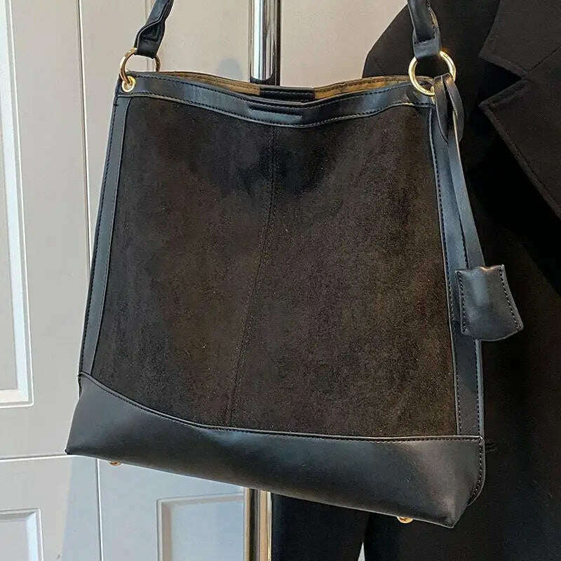KIMLUD, Woman Shoulder Bag Bags For Women The Tote Bag Crossbody Bag Women Big Bag Women Handbags Clutch Bags For Women Messenger Bags, black, KIMLUD APPAREL - Womens Clothes