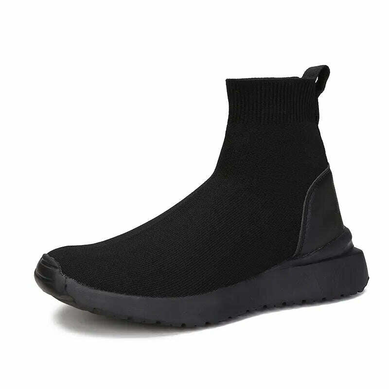 Women Boots Over the Knee Socks Shoes 2020 New Female Fashion Flat Shoes Autumn Winter long Boot for Women Body Shaping Sneakers - KIMLUD