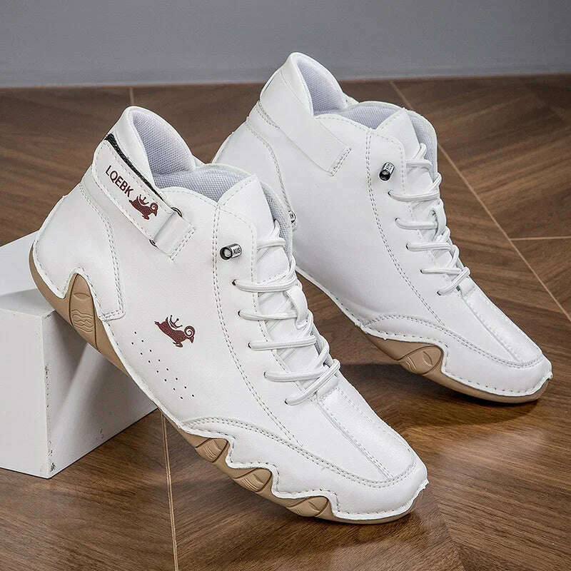 KIMLUD, Women Fashionable Sports and Leisure Shoes Comfortable and Breathable Free of Shipping 2024 High Top Shoes Non Slip Men's Shoes, WHITE / 47, KIMLUD APPAREL - Womens Clothes