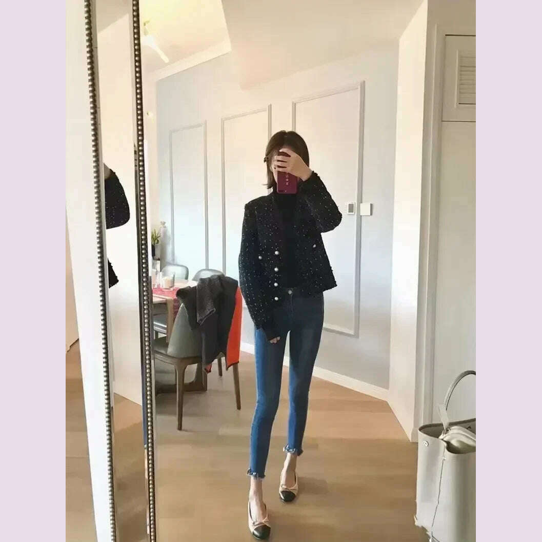 KIMLUD, Women Genuine Leather Flat Shoes Autumn New Fashion Black Patent Leather Design Ballet Bow Versatile Casual Flat Shoes for Women, KIMLUD Womens Clothes