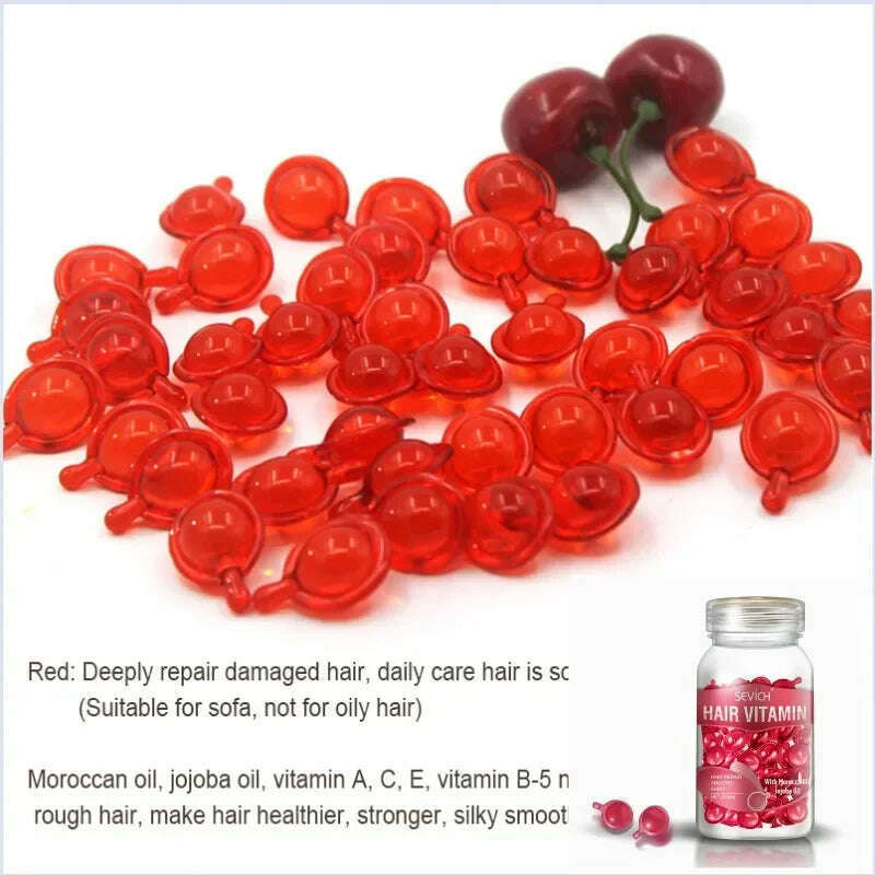 KIMLUD, Women Hair Vitamin Capsule Oil Smooth Silky Keratin Complex Oil Natural Extract Treatments Nourish Repair Damage Hair Care 30pcs, 30pcs Opp Bag 2, KIMLUD APPAREL - Womens Clothes