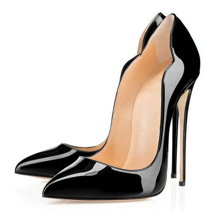 KIMLUD, Women Large Size High Heels Spring Autumn Sexy Shallow Mouth Pumps Pointed Single Shoes Party Stripper Stiletto Zapato De Tacon, KIMLUD Womens Clothes