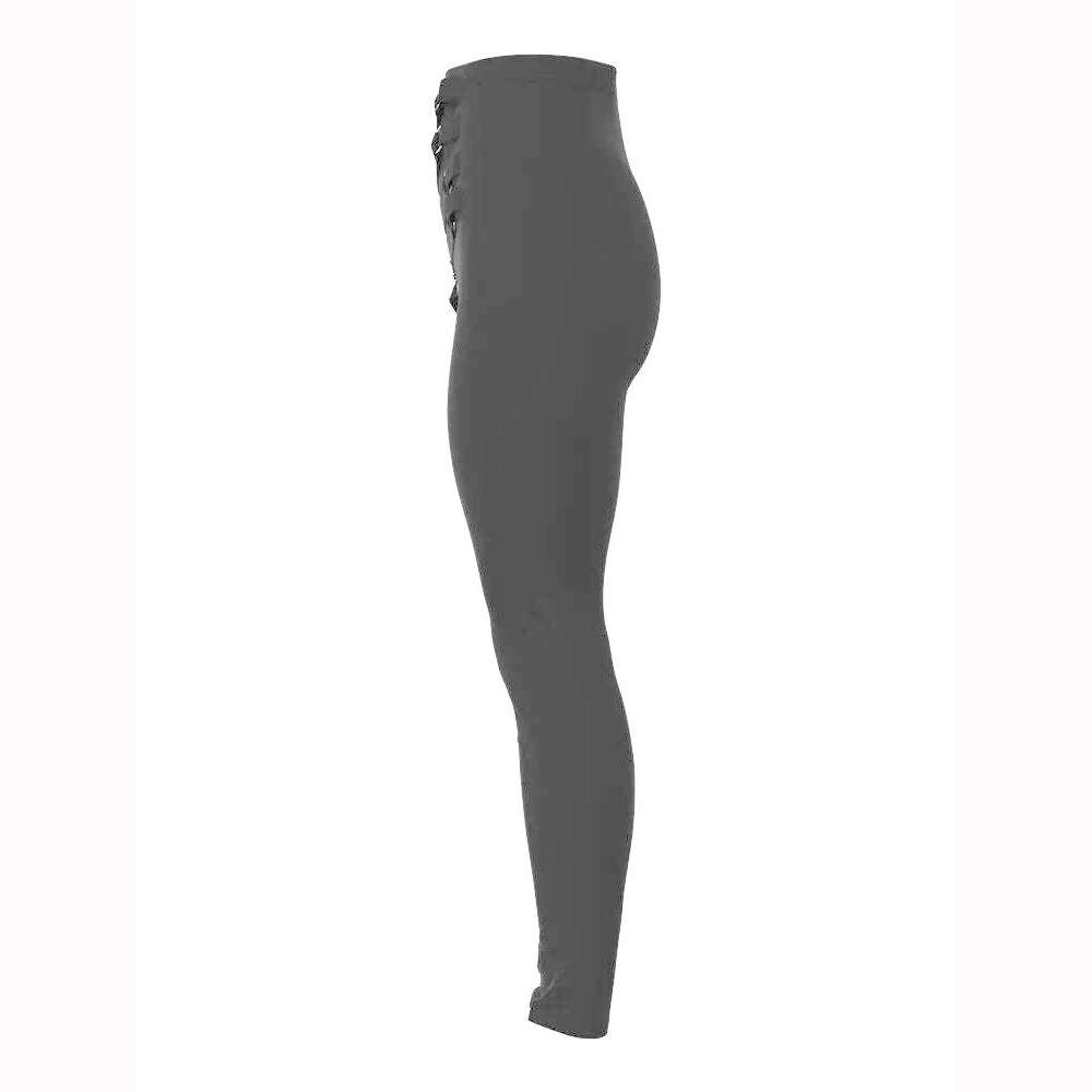 KIMLUD, Women Legging Fashion Slim Fit Black Pants Going Out Spring Trousers High Waist Buckled Skinny Pants, KIMLUD Womens Clothes