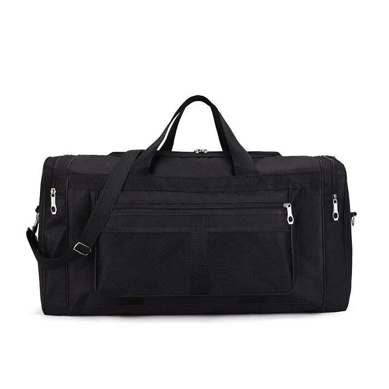 Women Men Nylon Travel Duffel Bag Carry On Luggage Bag Men Tote Large Capacity Weekender Gym Sport Holdall Overnight Bag Pouches - KIMLUD