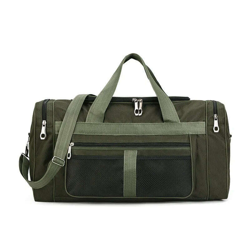 Women Men Nylon Travel Duffel Bag Carry On Luggage Bag Men Tote Large Capacity Weekender Gym Sport Holdall Overnight Bag Pouches - KIMLUD