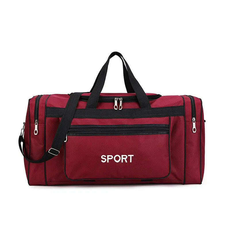 Women Men Nylon Travel Duffel Bag Carry On Luggage Bag Men Tote Large Capacity Weekender Gym Sport Holdall Overnight Bag Pouches - KIMLUD