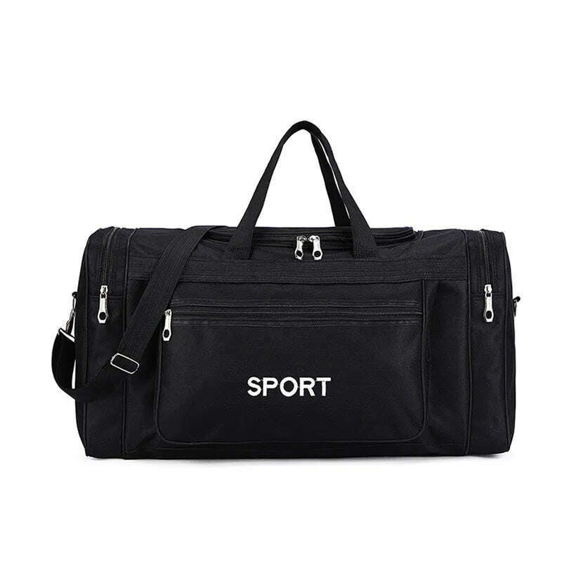 Women Men Nylon Travel Duffel Bag Carry On Luggage Bag Men Tote Large Capacity Weekender Gym Sport Holdall Overnight Bag Pouches - KIMLUD