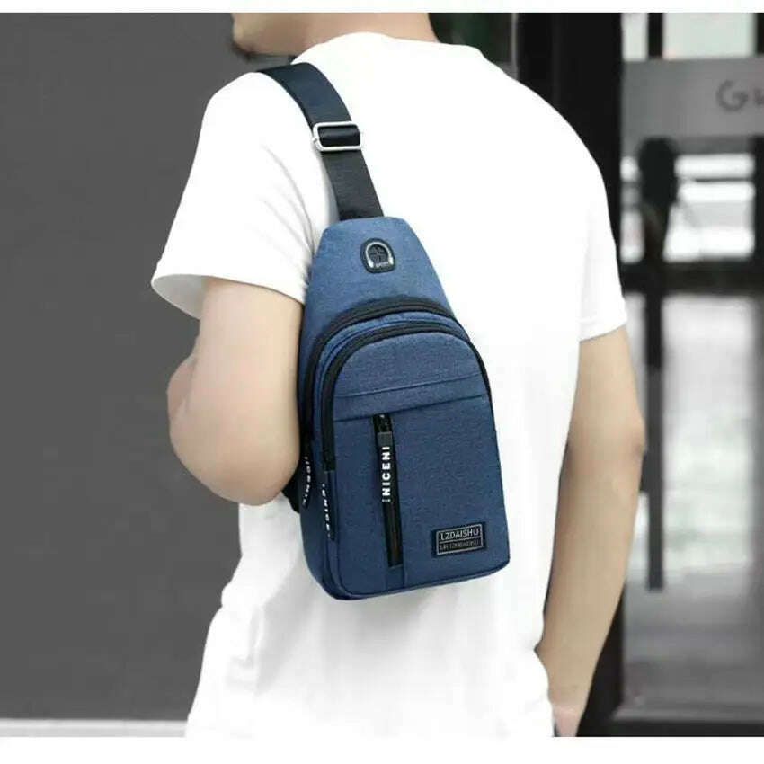KIMLUD, Women Men's backpack chest bag leisure sports tourism chest bag single shoulder crossbody bag, KIMLUD Womens Clothes