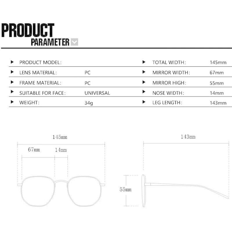 KIMLUD, Women Oversized Square Sunglasses Men Vintage Big Frame Rectangle Sun Glasses Street Photo Driving Eyewear UV400 Gafas De Sol, KIMLUD Womens Clothes