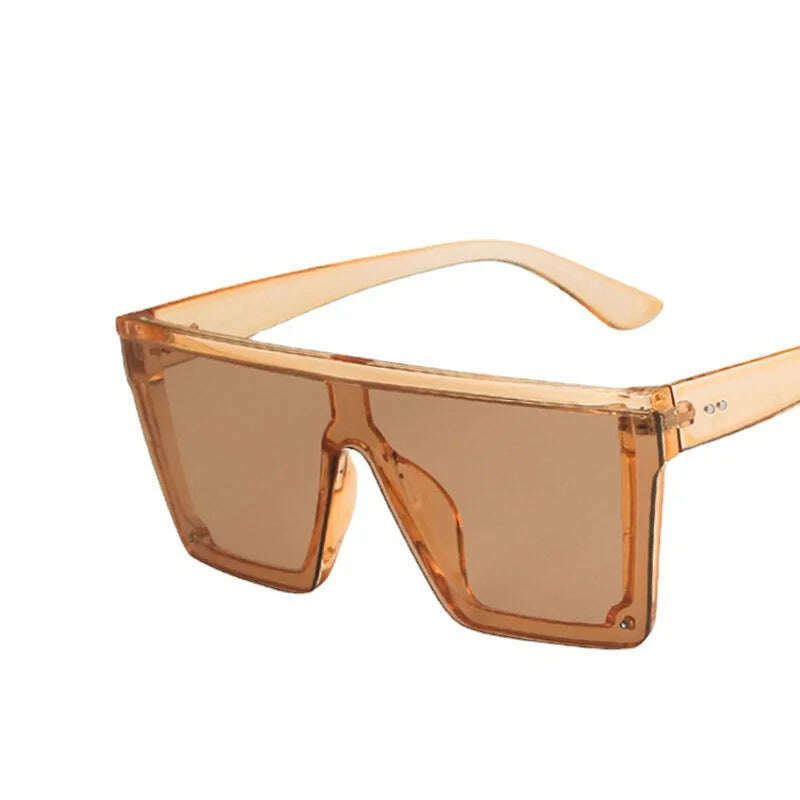 KIMLUD, Women Oversized Square Sunglasses Men Vintage Big Frame Rectangle Sun Glasses Street Photo Driving Eyewear UV400 Gafas De Sol, C15 / As shown in the figu, KIMLUD APPAREL - Womens Clothes