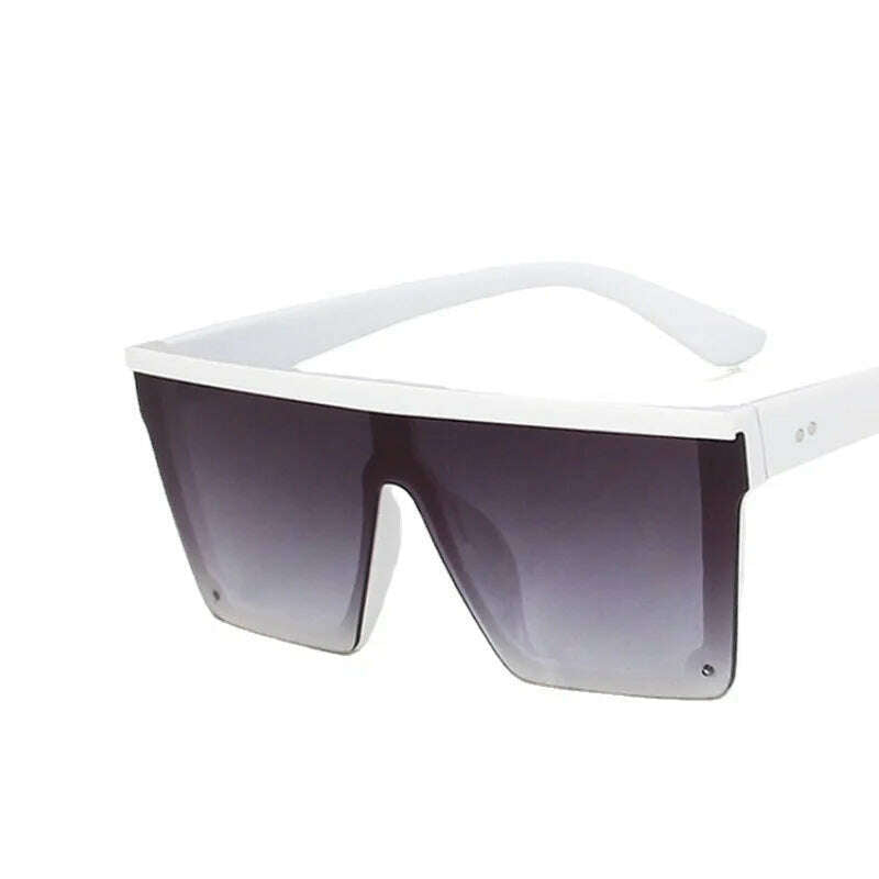KIMLUD, Women Oversized Square Sunglasses Men Vintage Big Frame Rectangle Sun Glasses Street Photo Driving Eyewear UV400 Gafas De Sol, C12 / As shown in the figu, KIMLUD APPAREL - Womens Clothes