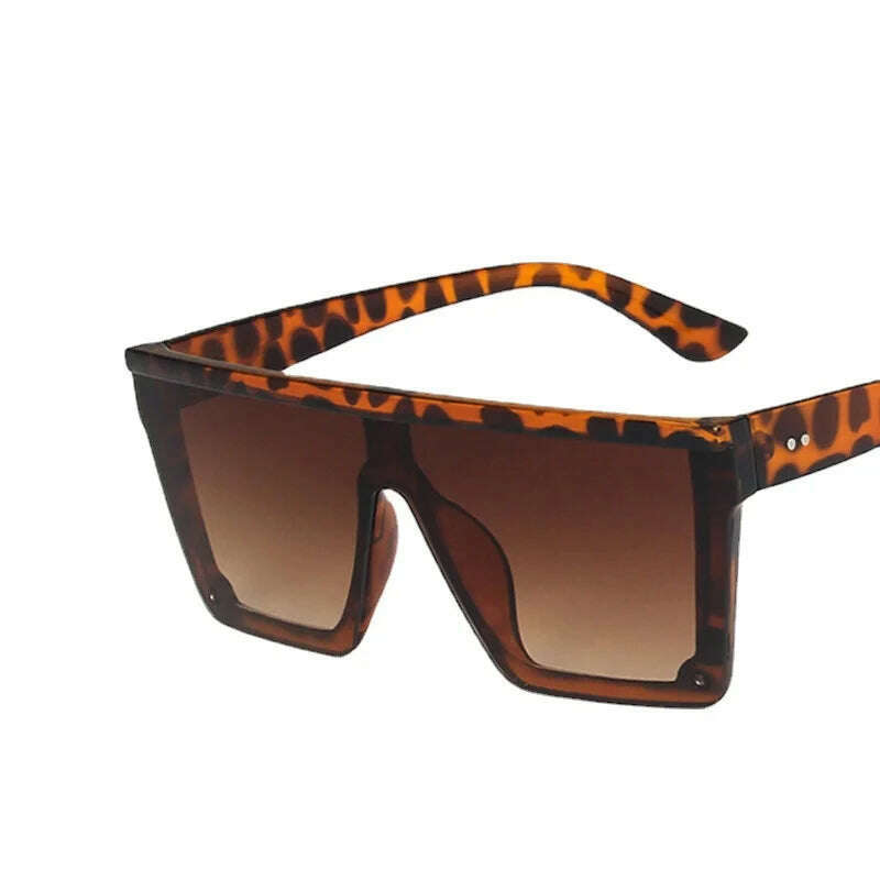 KIMLUD, Women Oversized Square Sunglasses Men Vintage Big Frame Rectangle Sun Glasses Street Photo Driving Eyewear UV400 Gafas De Sol, C11 / As shown in the figu, KIMLUD APPAREL - Womens Clothes