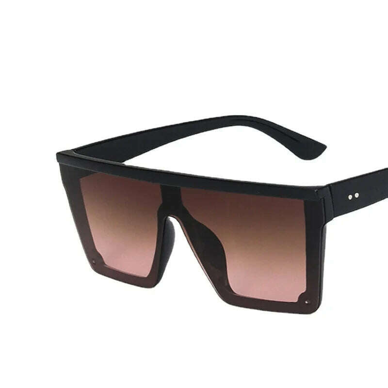 KIMLUD, Women Oversized Square Sunglasses Men Vintage Big Frame Rectangle Sun Glasses Street Photo Driving Eyewear UV400 Gafas De Sol, C8 / As shown in the figu, KIMLUD APPAREL - Womens Clothes