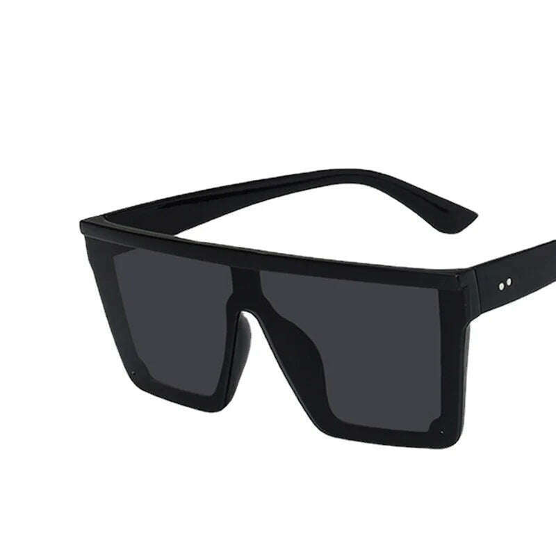 KIMLUD, Women Oversized Square Sunglasses Men Vintage Big Frame Rectangle Sun Glasses Street Photo Driving Eyewear UV400 Gafas De Sol, C2 / As shown in the figu, KIMLUD APPAREL - Womens Clothes