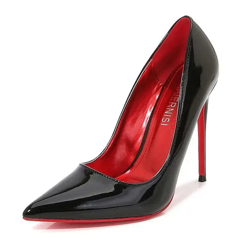 Women Pointed Toe High Thin Heel Shoes Outdoor Office Sweet Single Shoes Nightclub Party Banquet Wedding Host Model Heeled Pumps