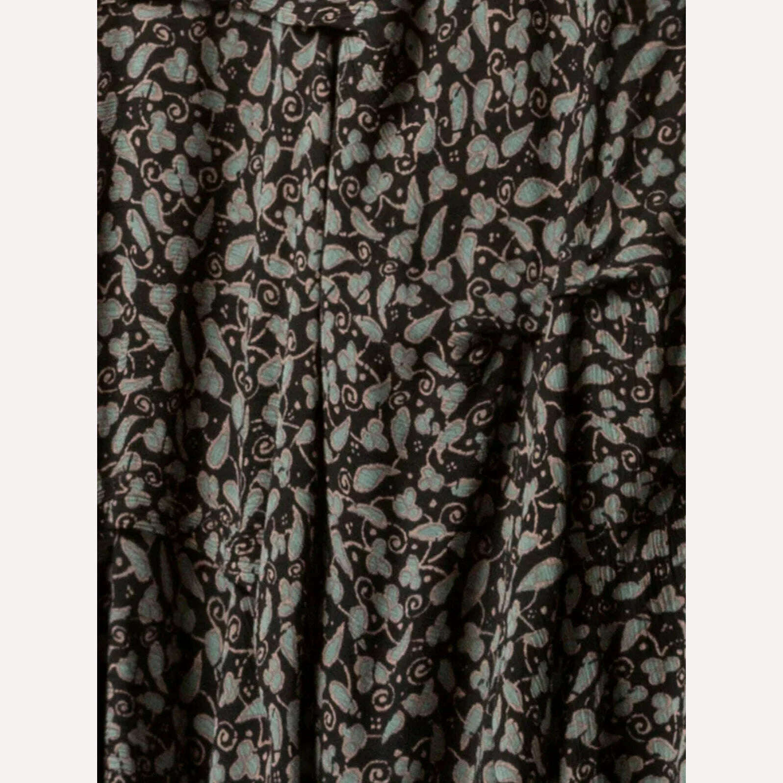 KIMLUD, Women Print Long Sleeve Dresses Bohemia Cowl Neck Irregular Hem Pockets Maxi Dress Loose Long Dress Female Autumn Vestidos, KIMLUD Womens Clothes