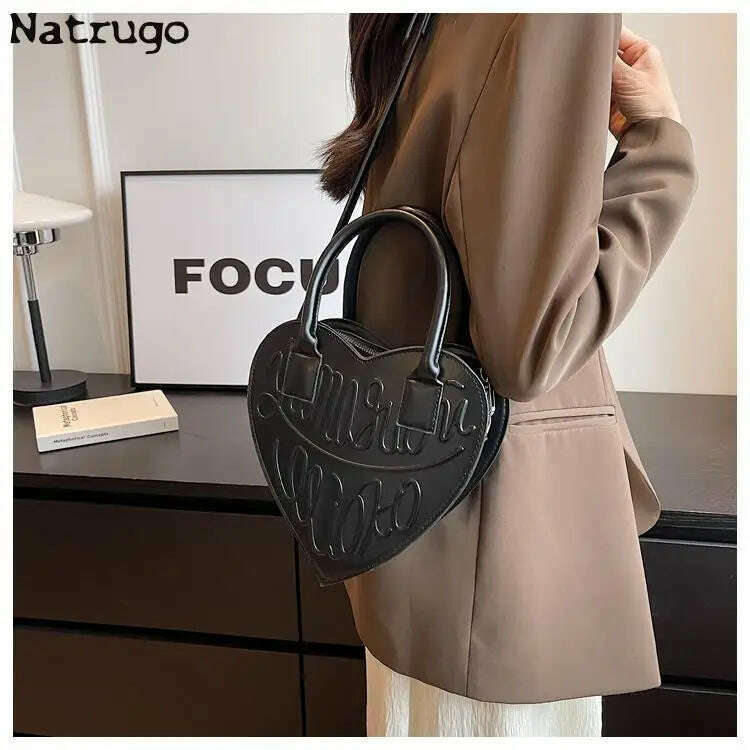 KIMLUD, Women Purses And Handbag Fashion Red Love Heart Shape Shoulder Bag Women Chain Crossbody Bag Ladies Purse And Clutch Bag, KIMLUD Womens Clothes