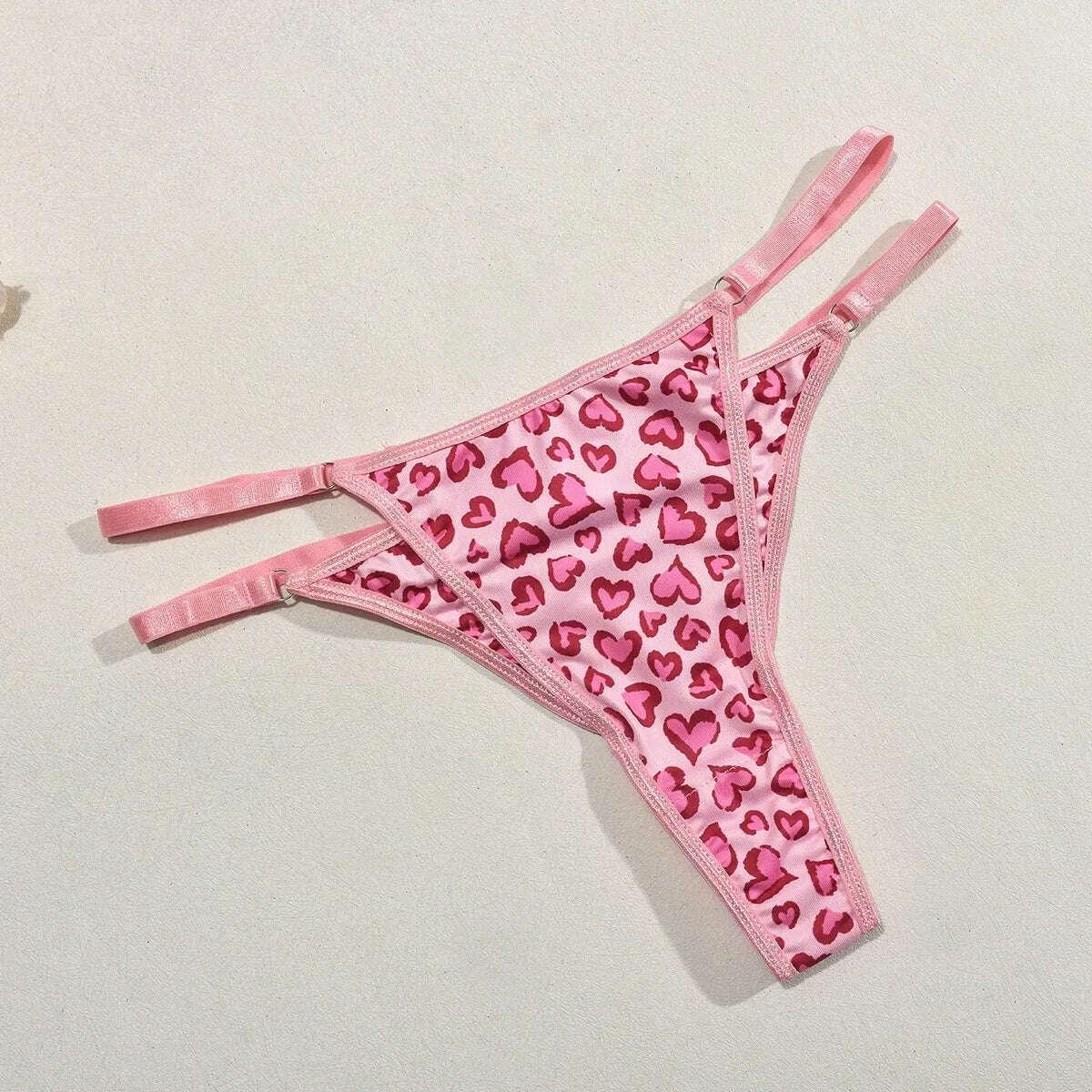 Women Sexy Leopard Exotic Lingerie Set Hollow Out Bra Set elegant Thin Thong Underwear Set Ladies Costumes high quality - KIMLUD