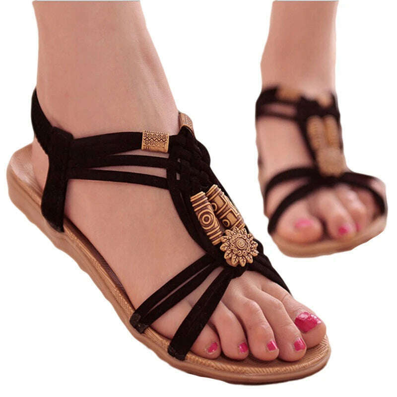 Women Shoes Sandals Comfort Sandals Summer Flip Flops 2020 Fashion High Quality Flat Sandals Gladiator Sandalias Mujer - KIMLUD