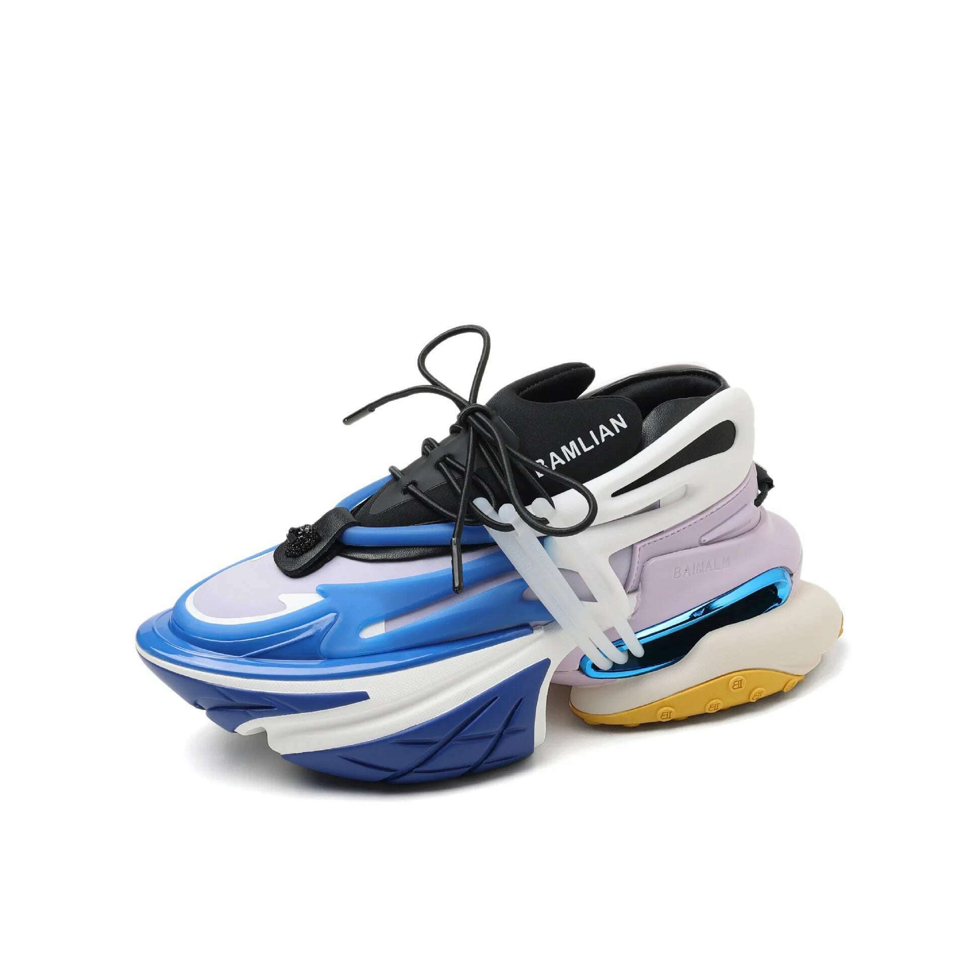 KIMLUD, Women Sneakers 2022 Autumn Winter New Casual Shoes Chunky platform Increase High Sport Shoes Male Female Unisex Walking Footwear, royal blue / Women style35, KIMLUD APPAREL - Womens Clothes