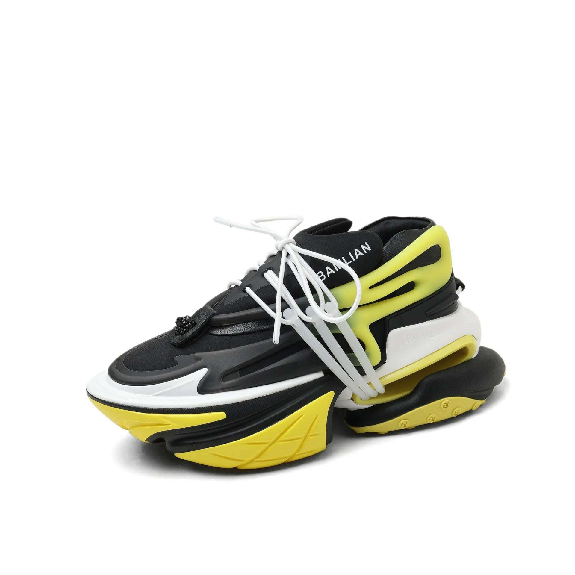 KIMLUD, Women Sneakers 2022 Autumn Winter New Casual Shoes Chunky platform Increase High Sport Shoes Male Female Unisex Walking Footwear, Yellow / Women style35, KIMLUD APPAREL - Womens Clothes