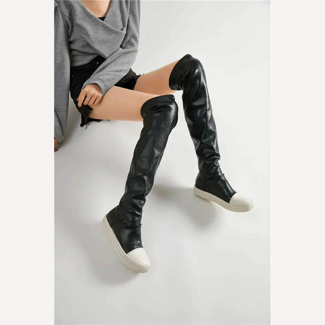 Women's Boots Plus Size Boots Over Knee Boots Casual Flats Women's Sneakers Women's Shoes - KIMLUD