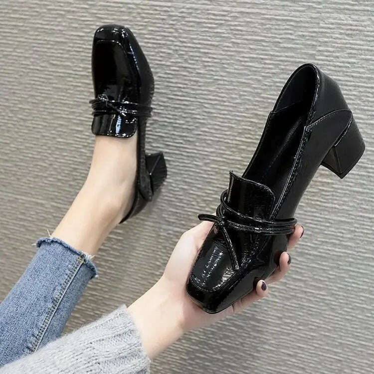 KIMLUD, Women's Flats spring summer shoes woman sandalias2022 slides shoes designer Loafers Patent Leather Low Heels Oxford sport Shoe, KIMLUD Womens Clothes
