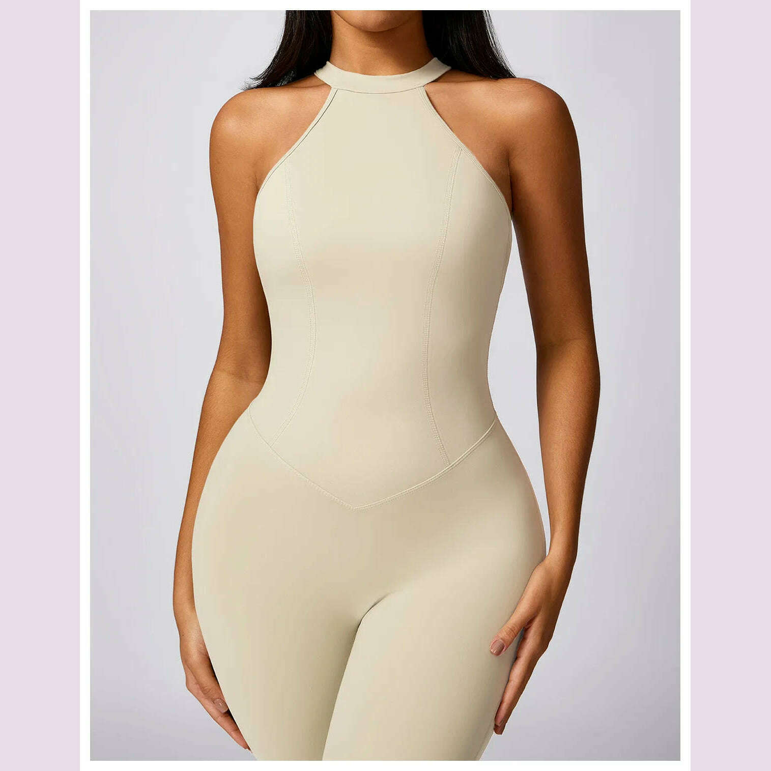 Women's 2024 New INS Network Red Same Hip Lift Back Outdoor Running Tight Exercise Quick Dry Yoga Fitness Jumpsuit - KIMLUD