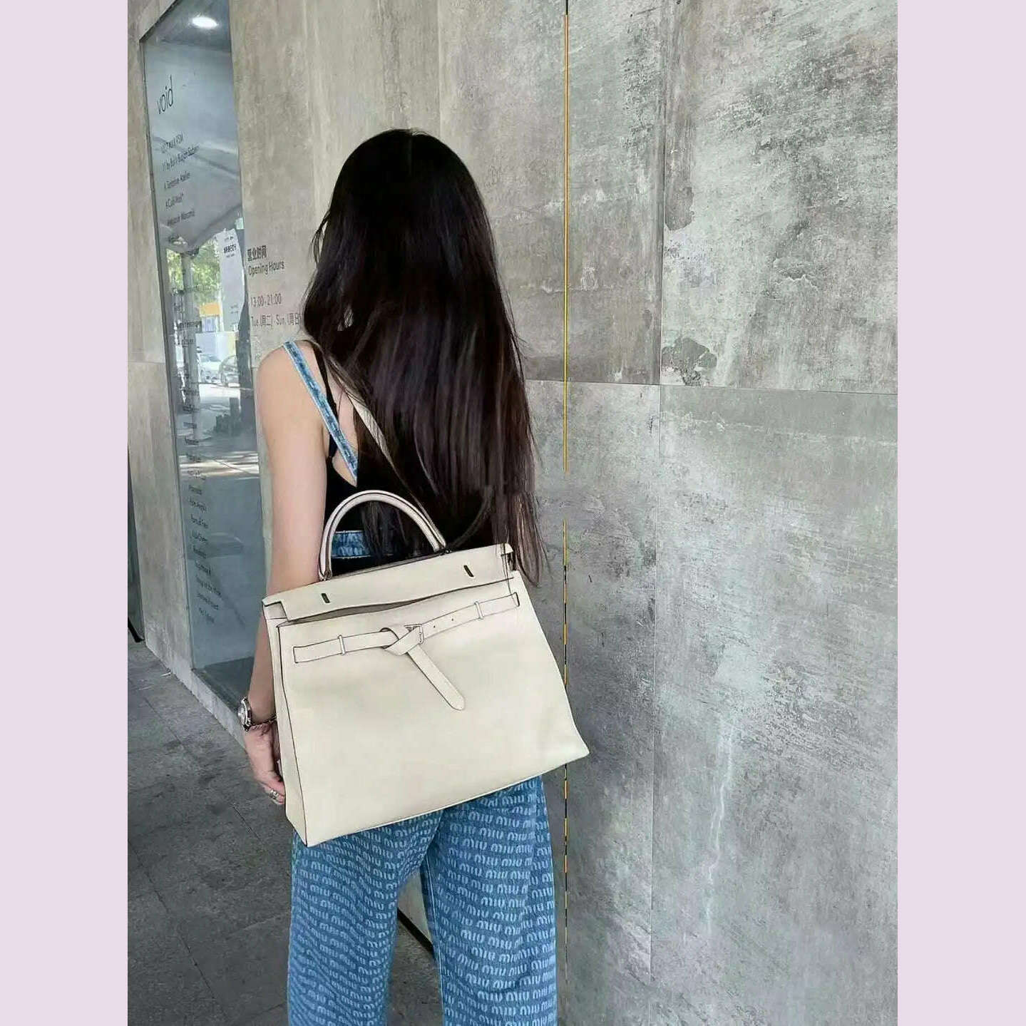 Women's bag luxury leather crossbody shoulder bag Ladies high-end fashion handbag large capacity shopping bag 2024 new - KIMLUD