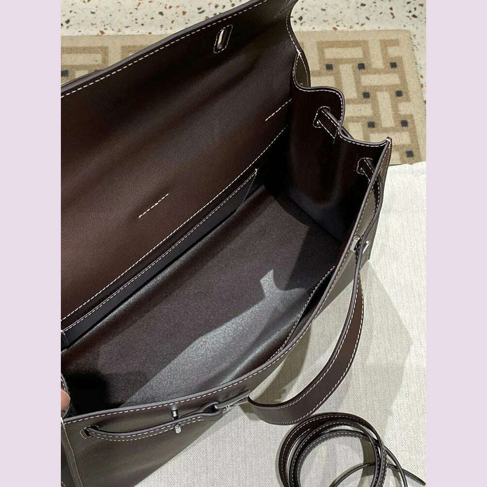 Women's bag luxury leather crossbody shoulder bag Ladies high-end fashion handbag large capacity shopping bag 2024 new - KIMLUD