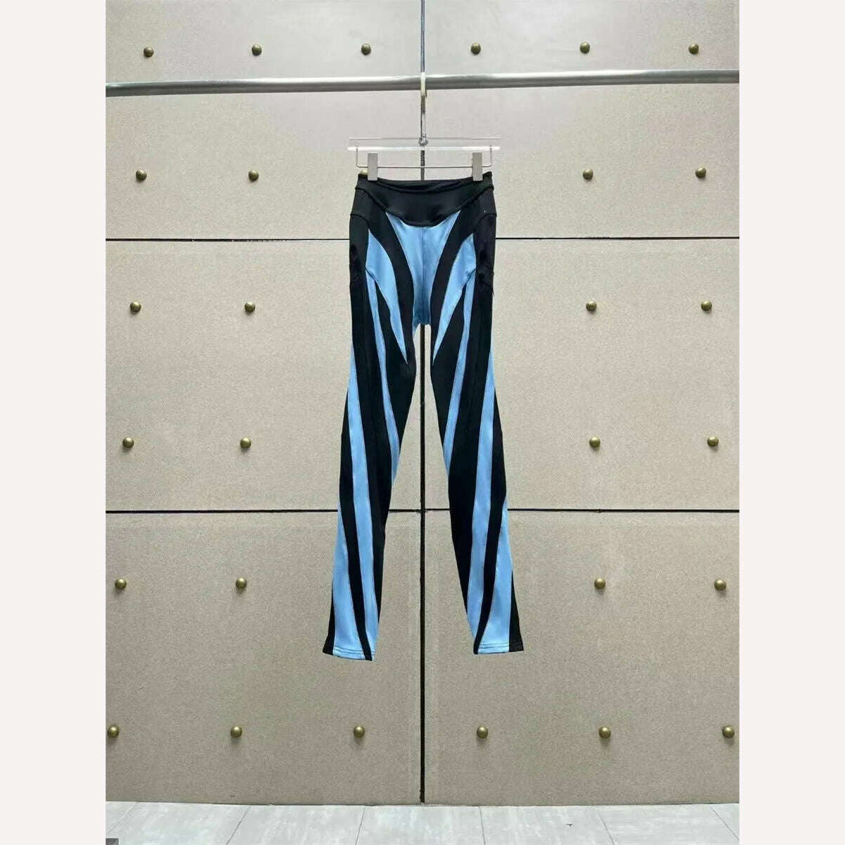KIMLUD, Women's Colorblocking Bottoms, 2023Autumn Women's High Stretch Leggings Fashion Ladies Pants Women clothes y2k clothing traf, Blue / L, KIMLUD APPAREL - Womens Clothes