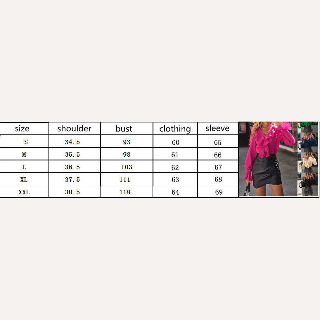 KIMLUD, Women's Fashion Spring And Autumn New Rose Red V-Neck Long Sleeve Ruffle Edge Single Breasted Elegant Office Shirt Women Tops, KIMLUD Womens Clothes