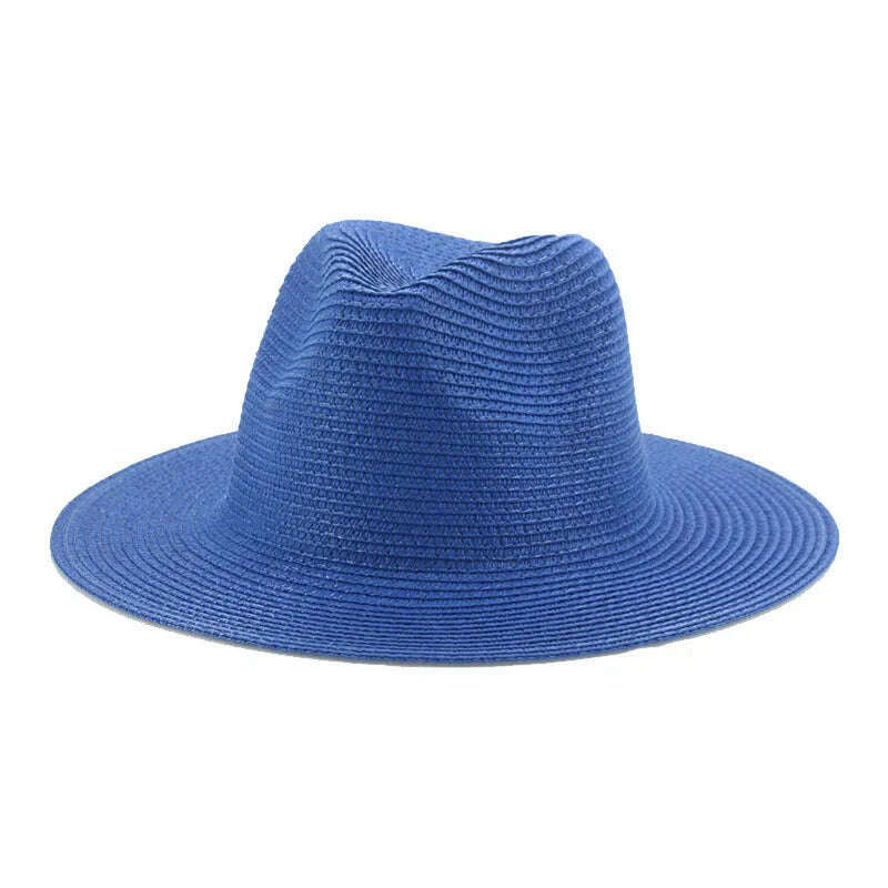 Women's Hat Hats for Women Summer Straw Sun Hats Men's Caps Sun Protection Beach Summer Women Men Panama Straw Hat Gorras Hombre - KIMLUD
