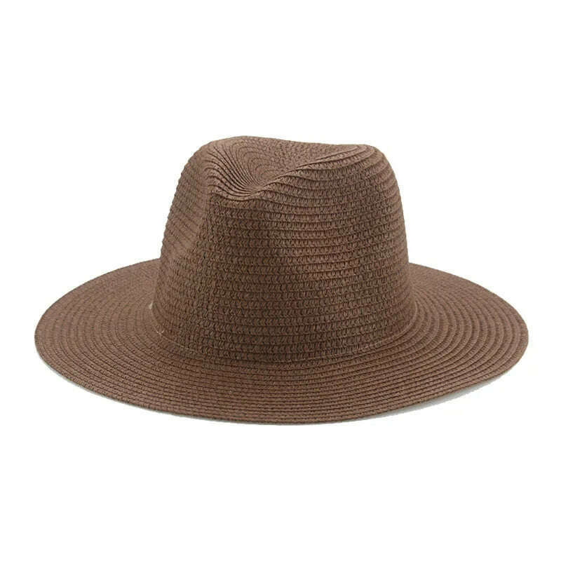 Women's Hat Hats for Women Summer Straw Sun Hats Men's Caps Sun Protection Beach Summer Women Men Panama Straw Hat Gorras Hombre - KIMLUD
