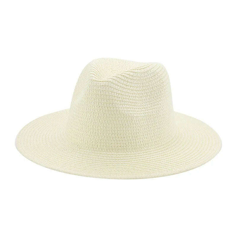 Women's Hat Hats for Women Summer Straw Sun Hats Men's Caps Sun Protection Beach Summer Women Men Panama Straw Hat Gorras Hombre - KIMLUD