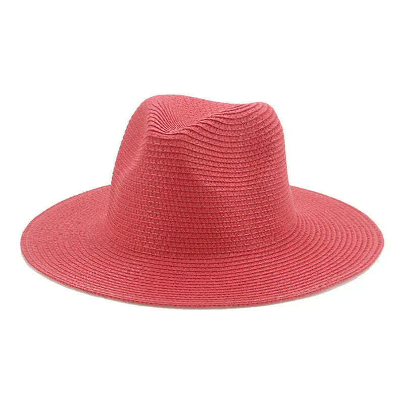 Women's Hat Hats for Women Summer Straw Sun Hats Men's Caps Sun Protection Beach Summer Women Men Panama Straw Hat Gorras Hombre - KIMLUD
