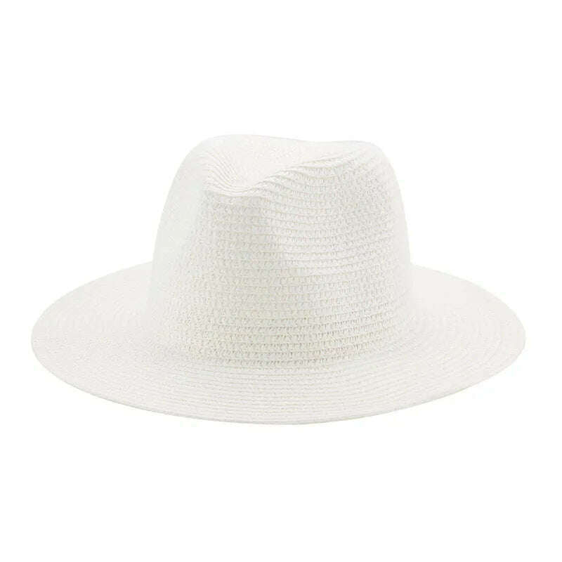 Women's Hat Hats for Women Summer Straw Sun Hats Men's Caps Sun Protection Beach Summer Women Men Panama Straw Hat Gorras Hombre - KIMLUD