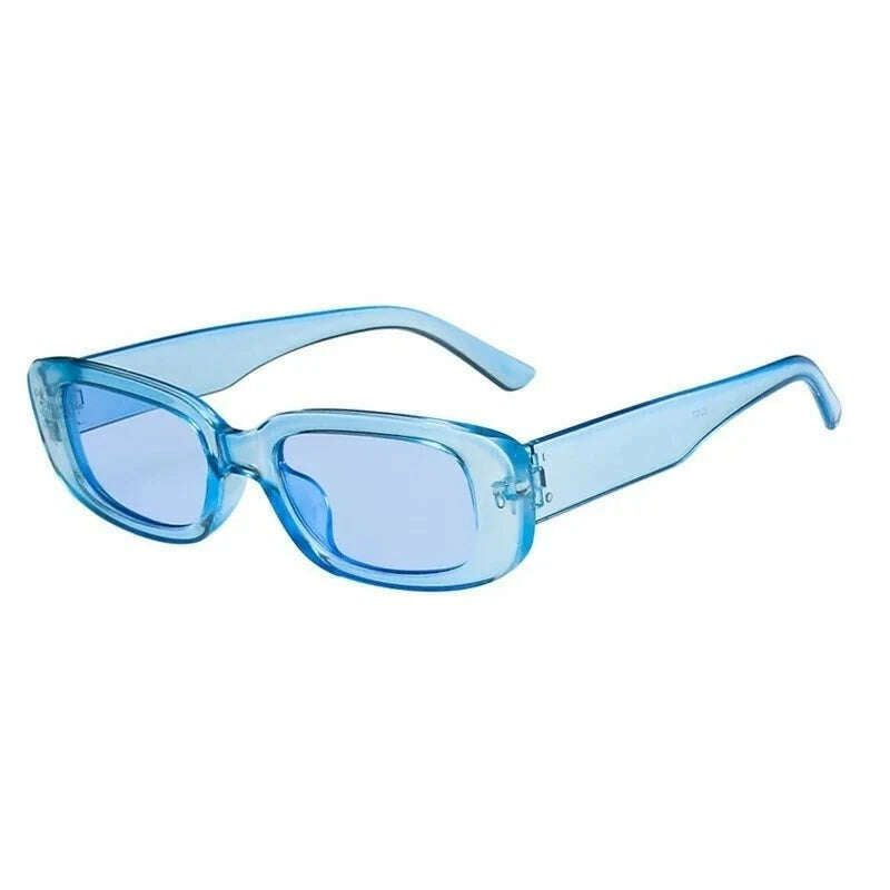 Women's Rectangle Retro Sunglasses Square Designer Small Sunglasses Women Female Sun Glasses Vintage Driving Shades UV400 - KIMLUD