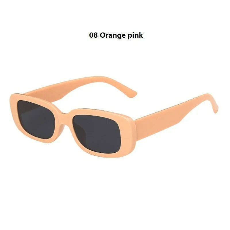 Women's Rectangle Retro Sunglasses Square Designer Small Sunglasses Women Female Sun Glasses Vintage Driving Shades UV400 - KIMLUD