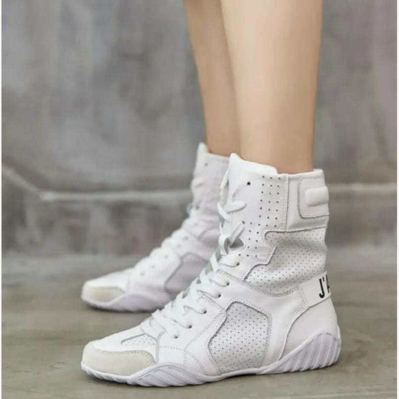 KIMLUD, Womens Shoes White High Top Designer Luxury women Sneakers Spring Summer Casual Fashion Shoes Woman Ankle Boots for Women, KIMLUD Womens Clothes