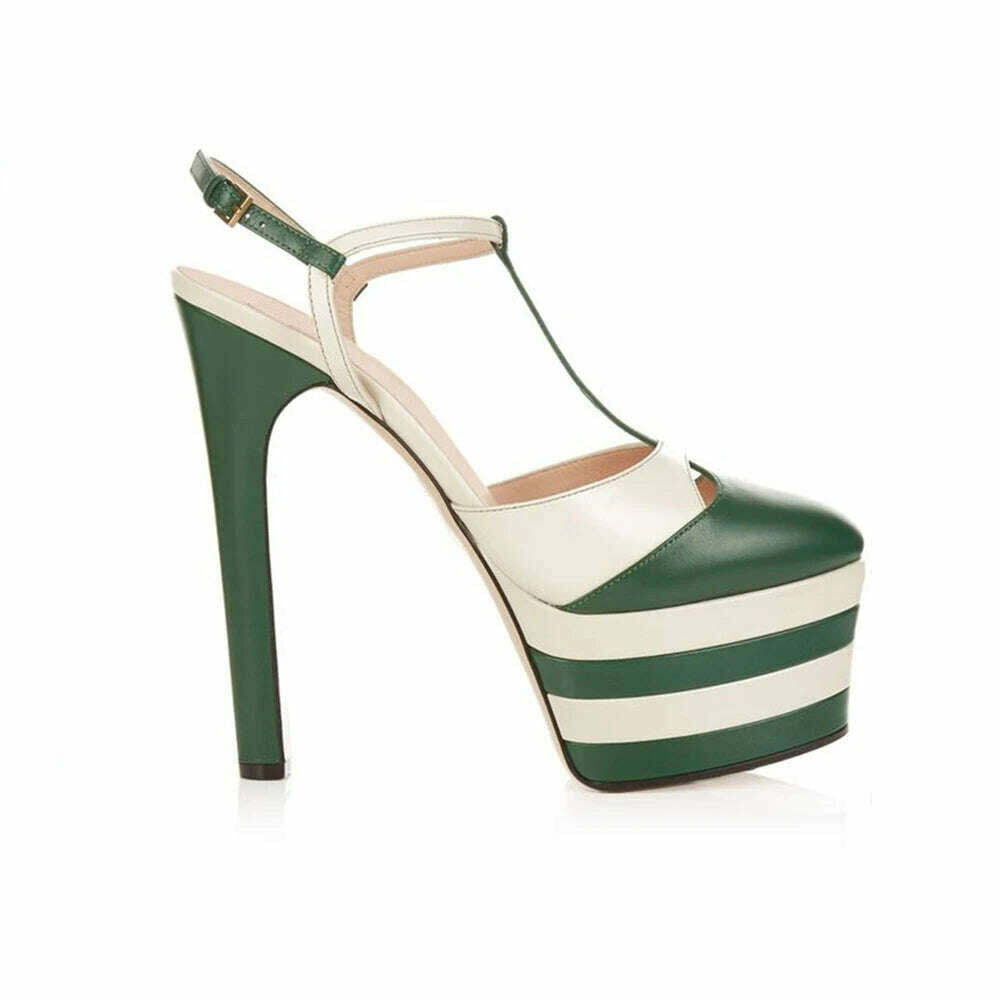 KIMLUD, Women's Summer New Brand Thick Sole Sandals Ultra High Heel Platforms Fashion Party Wedding Women's Single Shoes, KIMLUD Womens Clothes