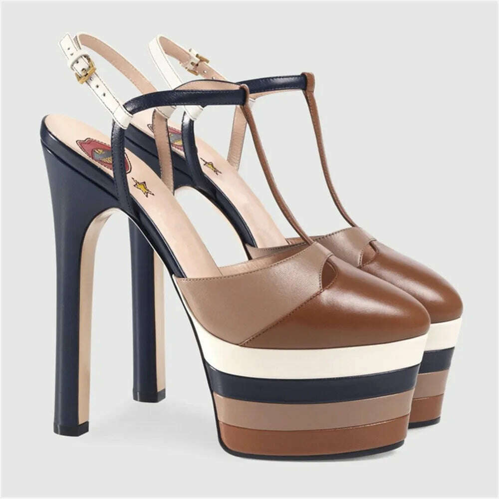 KIMLUD, Women's Summer New Brand Thick Sole Sandals Ultra High Heel Platforms Fashion Party Wedding Women's Single Shoes, KIMLUD Womens ClothesKIMLUD, Women's Summer New Brand Thick Sole Sandals Ultra High Heel Platforms Fashion Party Wedding Women's Single Shoes, zong tiaowen / 4, KIMLUD APPAREL - Womens Clothes