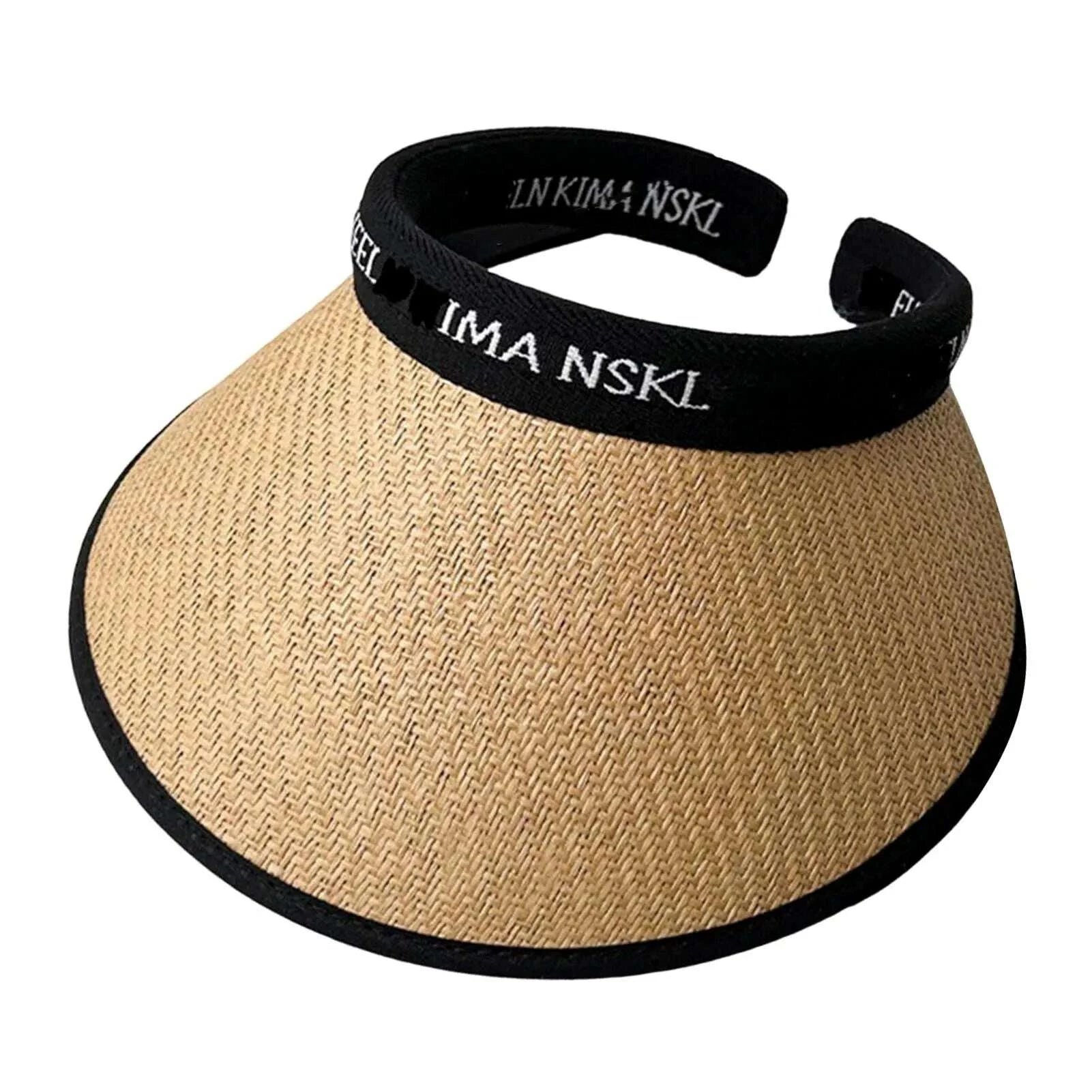 Women's Sunshade Hat Wide Brim Traveling Beach Sun Visor Hat Casual Breathable Sunshade Hat Women Summer Decor